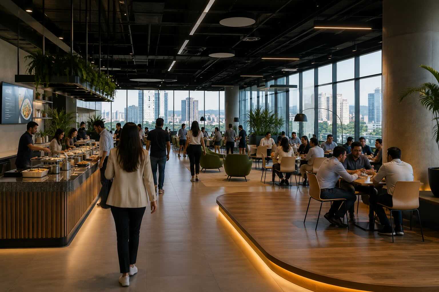 Comedor empresarial digital con Urbanergy